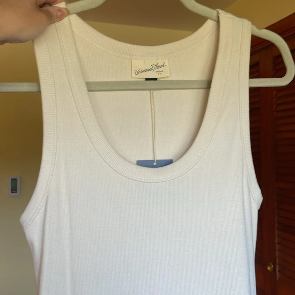 Universal Thread Cream Ribbed Dress - Picture 4 of 4